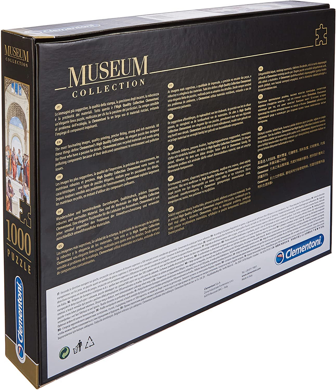 Clementoni 39483 39483-Vatican Puzzle The School of Athens 1000 Teile, M