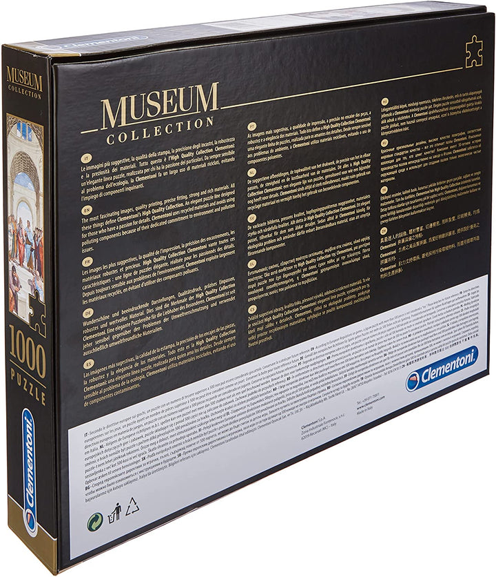 Clementoni 39483 39483-Vatican Puzzle The School of Athens 1000 Teile, M