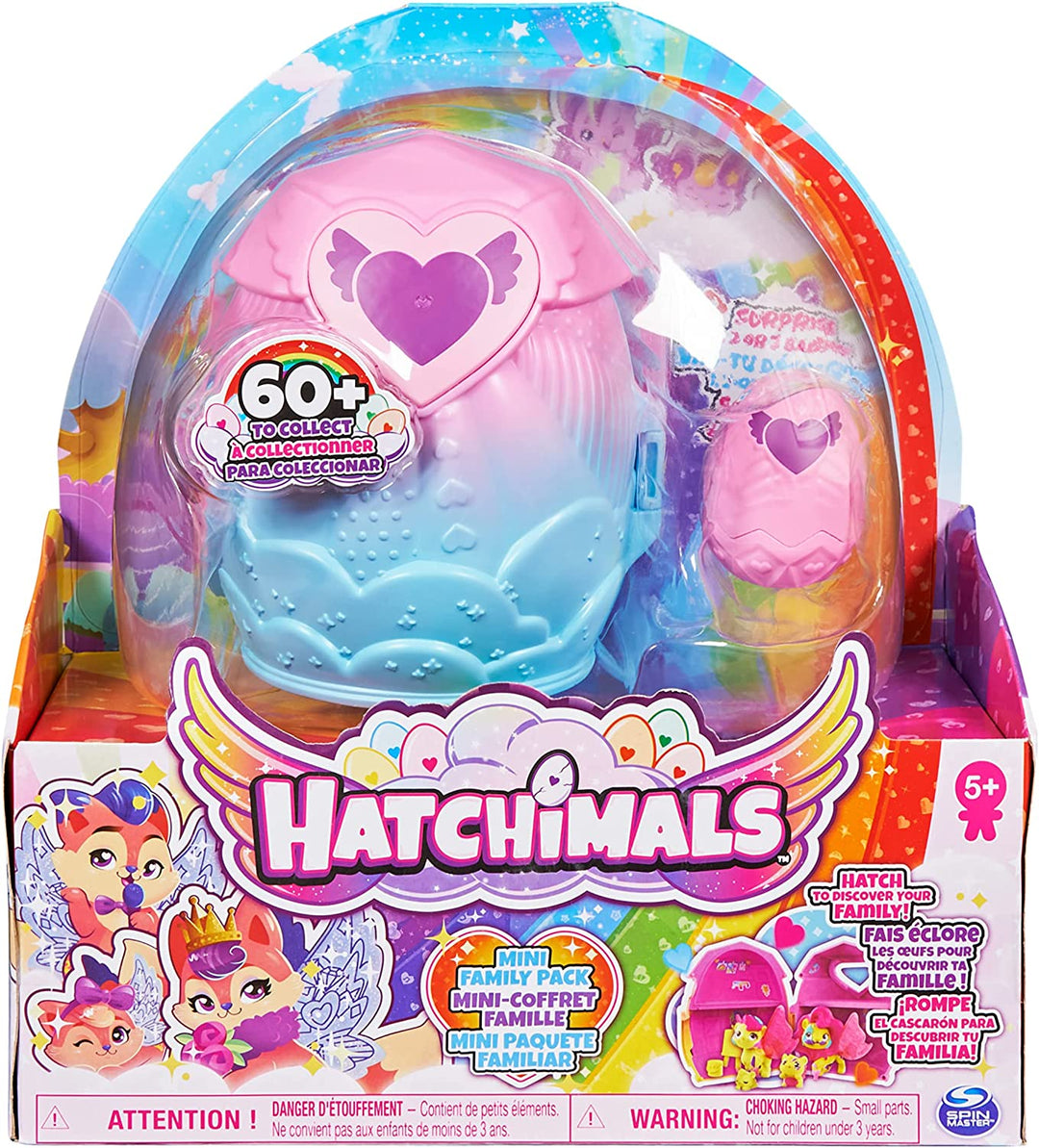 Hatchimals CollEGGtibles, Family Pack Home-Spielset mit 3 Charakteren und bis zu 3