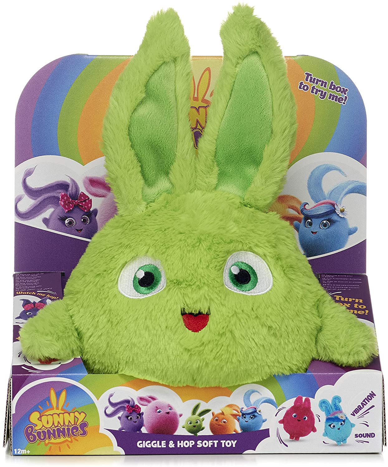 Posh Paws 37429 Sunny Bunnies Large Feature Hopper Giggle Hop Soft Toy 29cm 11 inch