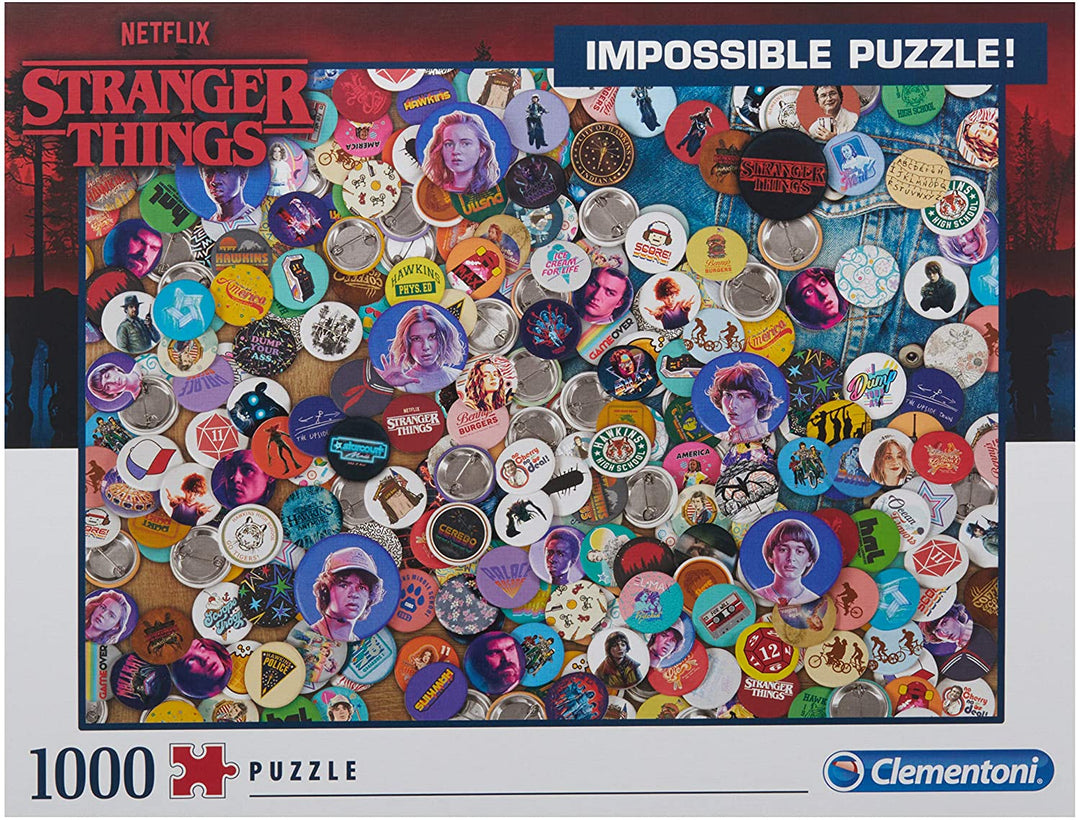 Clementoni - 39528 - Impossible Puzzle - Stranger Things - 1000 Teile - Hergestellt in Italien