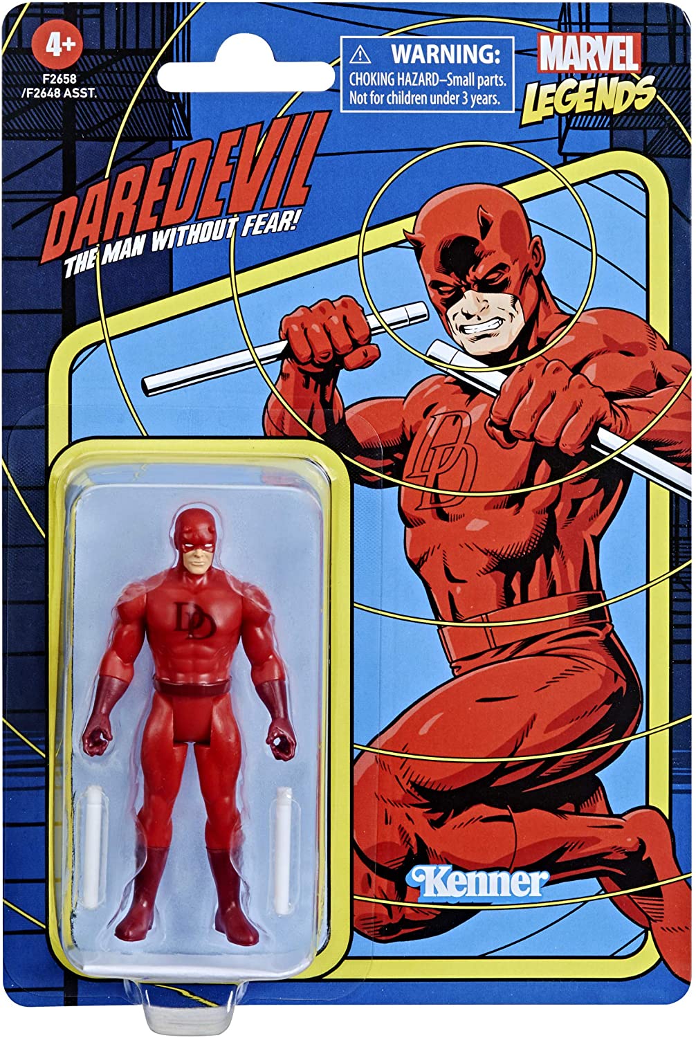 Hasbro Marvel Legends 3,75-Zoll-Maßstab Retro 375 Collection Daredevil Actionfigur Spielzeug F2658