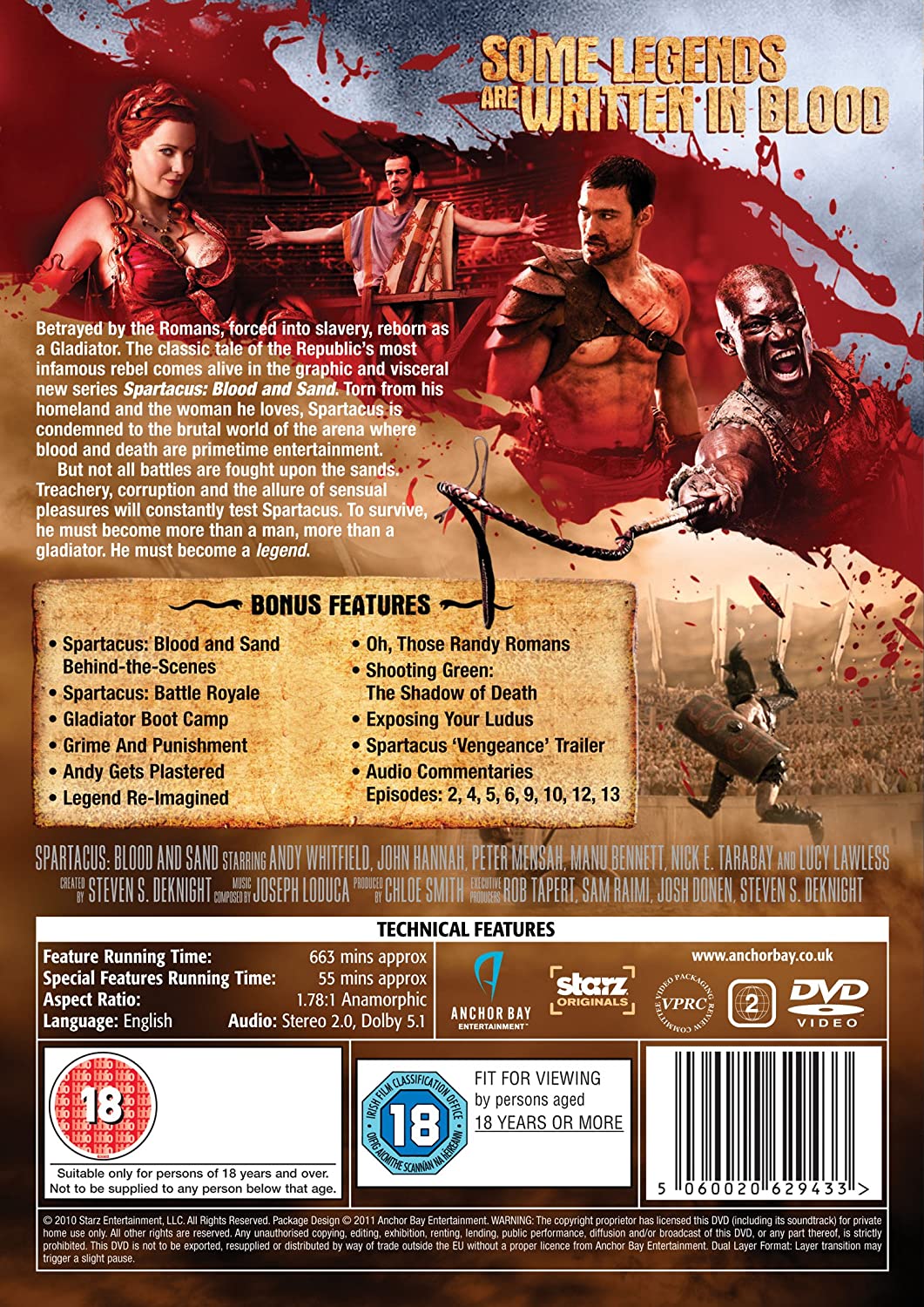 Spartacus: Blood And Sand Season 1 [2017]