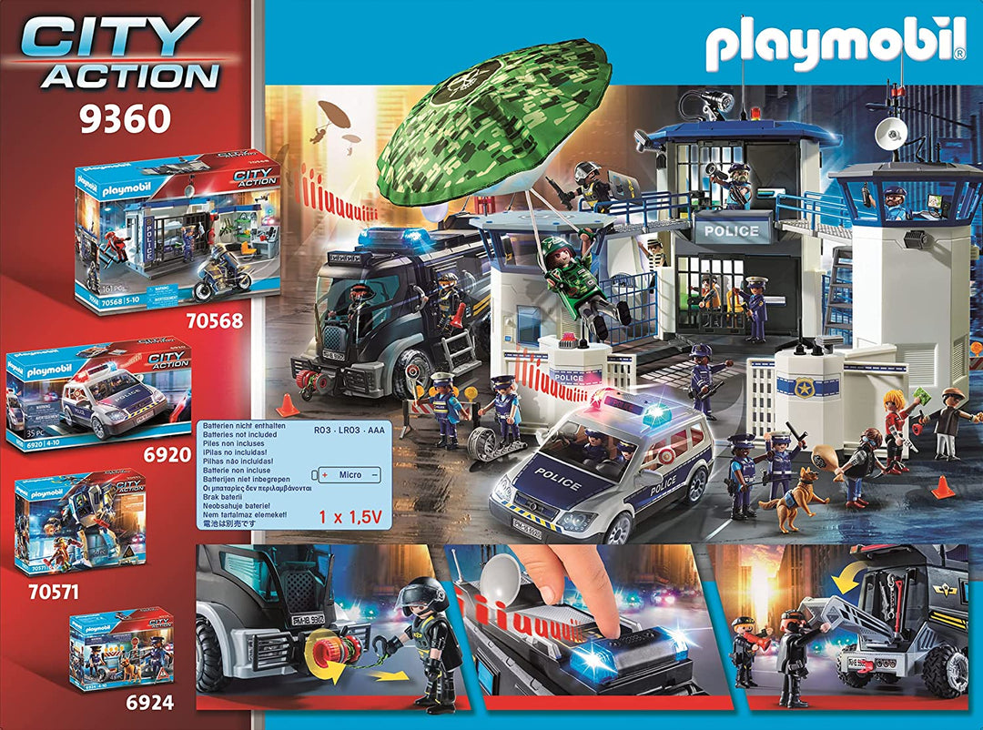 Playmobil City Action 9360 Swat Truck con luz y efectos de sonido para niños