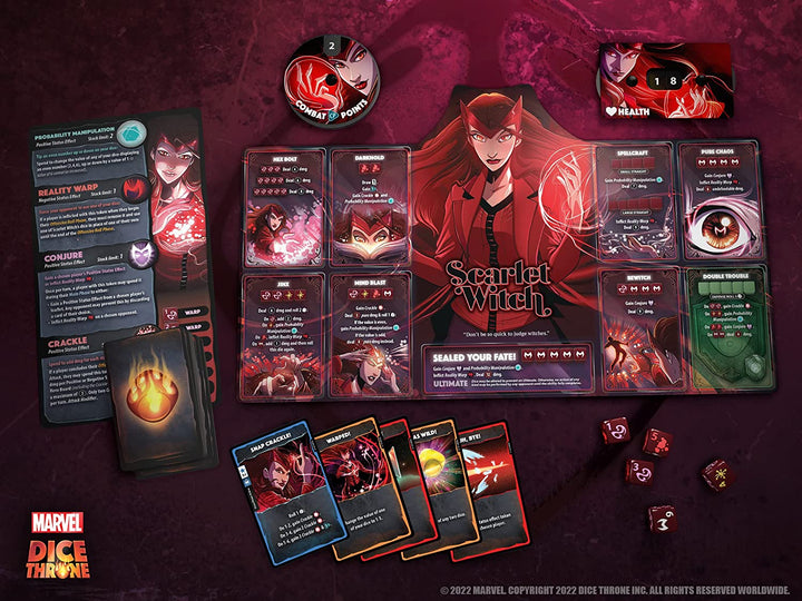 Marvel Würfelthron – 4-Helden-Box (Scarlet Witch, Thor, Loki, Spider-Man)