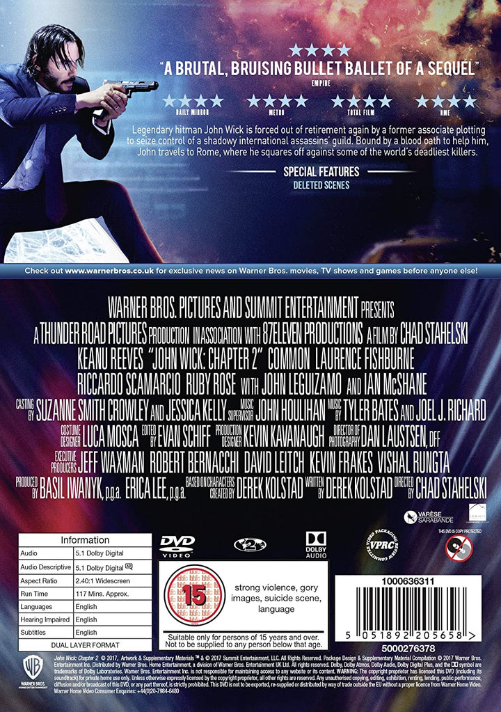 John Wick: Chapter 2 - Action/Neo-noir [DVD]