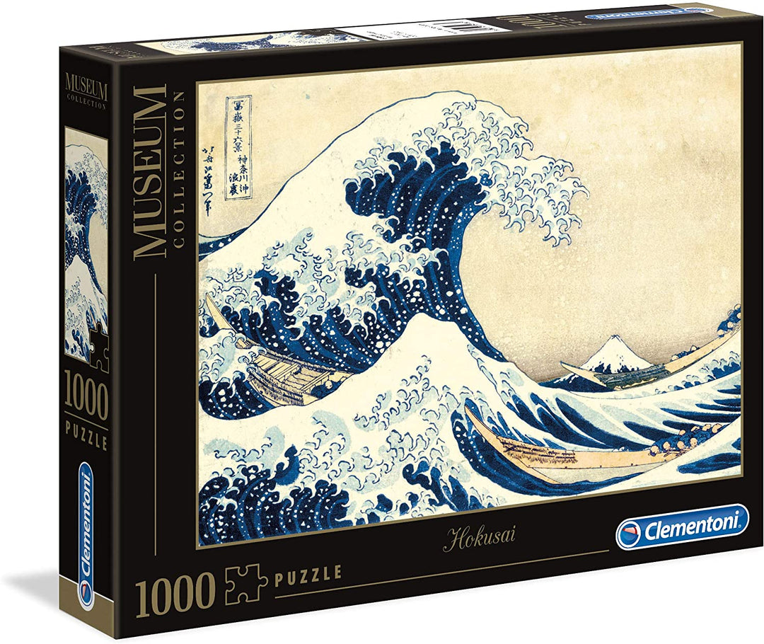Clementoni 39378.7 Clementoni-39378-Museumssammlung-Hokusai Die Welle-1000 Teile
