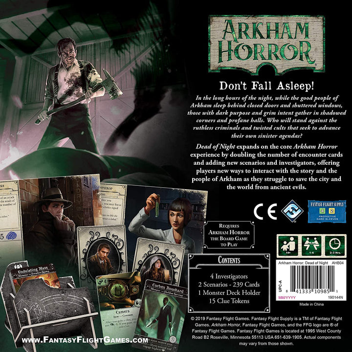Fantasy Flight Games | Arkham Horror Third Edition: The Dead of Night Board Game