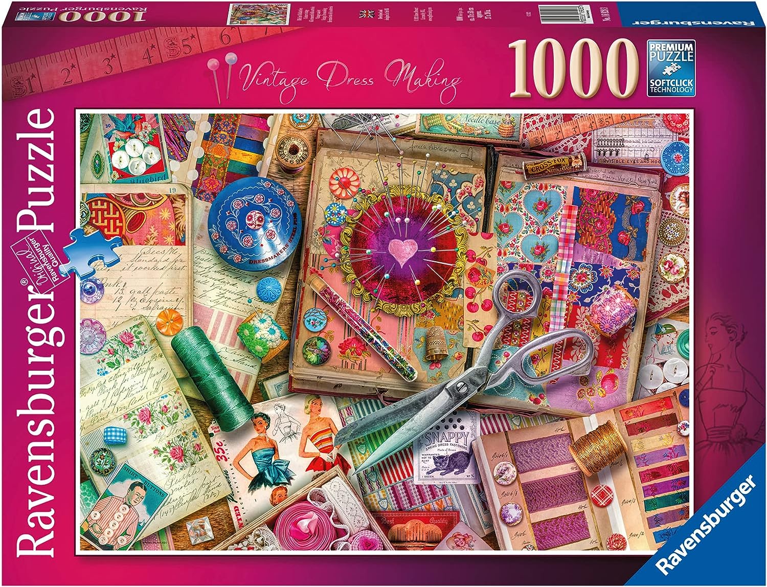 Ravensburger Aimee Stewart Vintage Dressmaking 1000 Piece Jigsaw Puzzle