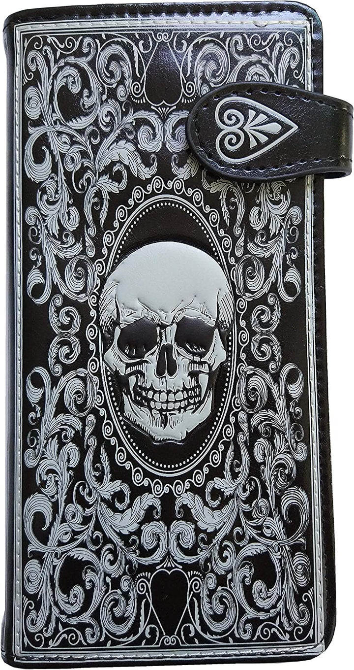 Nemesis Now C3550J7 Skull Tarot Purse 19cm Black, PU, 18.5cm