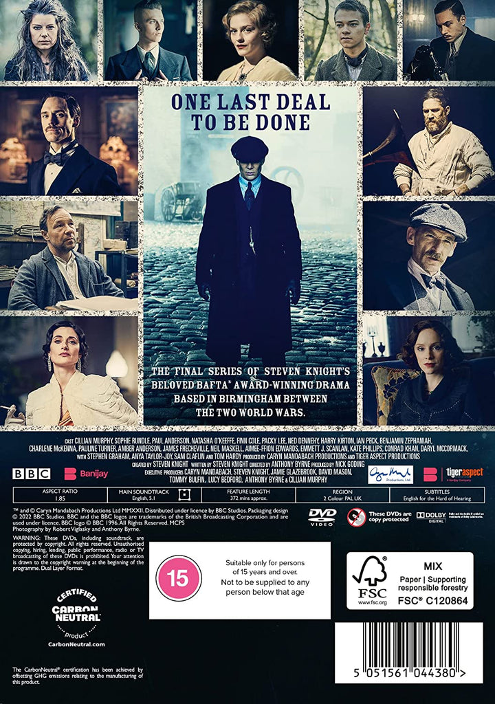 Peaky Blinders – Serie 6 [2022] [DVD]