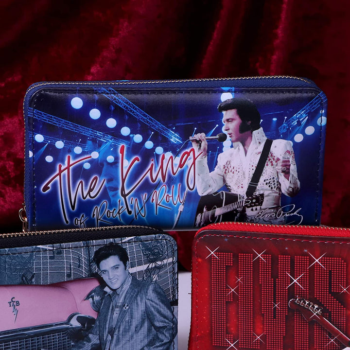 Nemesis Now Elvis The King of Rock and Roll Blue Womens Purse, Polyurethane, 19c