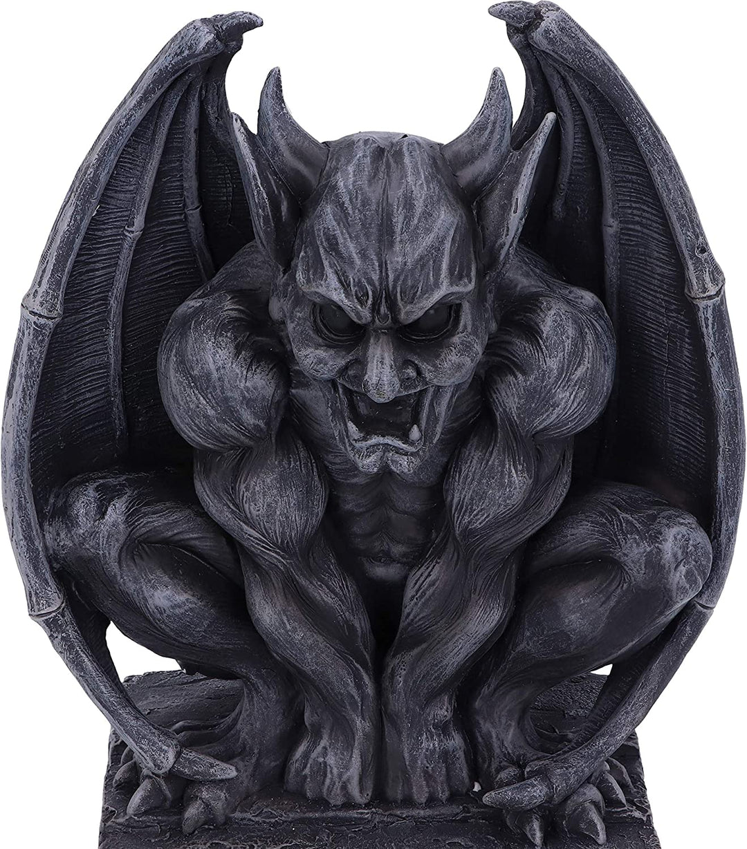 Nemesis Now Adalward dunkelschwarze groteske Gargoyle-Figur, 26 cm