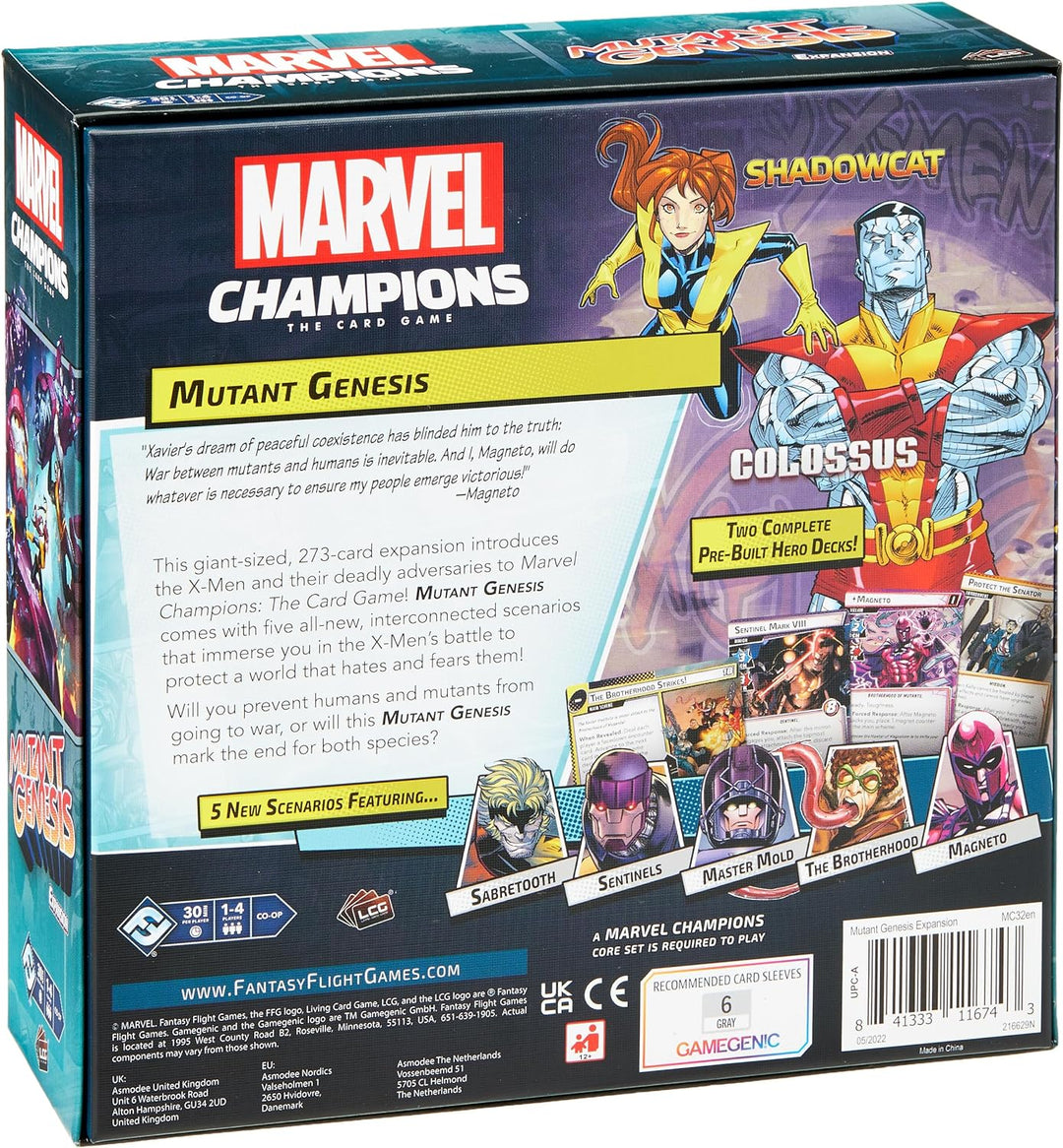 Fantasy Flight Games , Marvel Champions: Mutant Genesis Expansion , Card Game ,