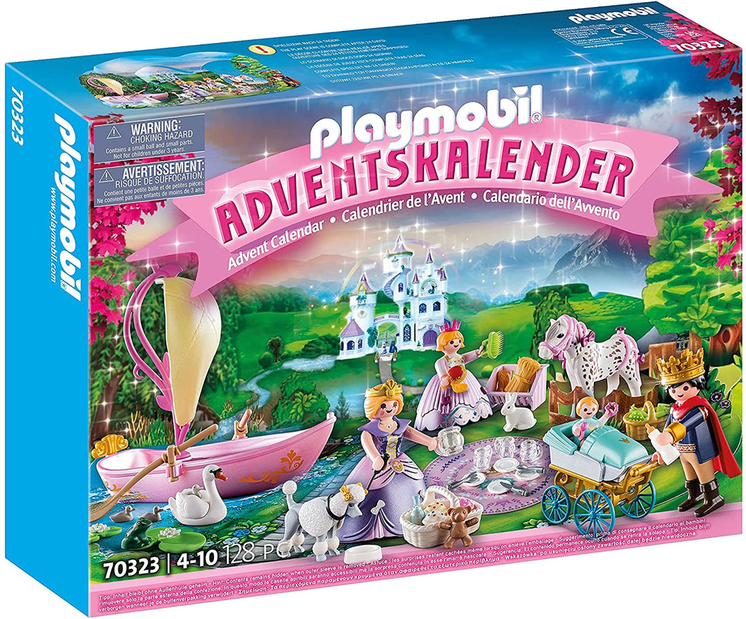 Playmobil 70323 Calendario de Adviento - Picnic Real; 128 pc, para niños mayores de 4 años