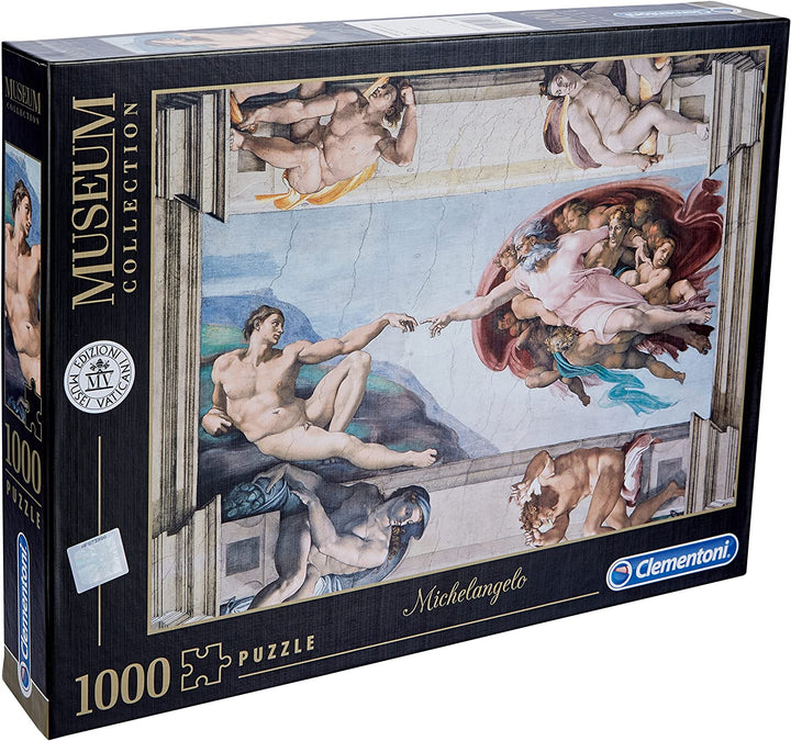 Clementoni - 39496 - Puzzle Vaticano Michelangelo La Creazione dell&#39;Uomo-1000 Pezzi