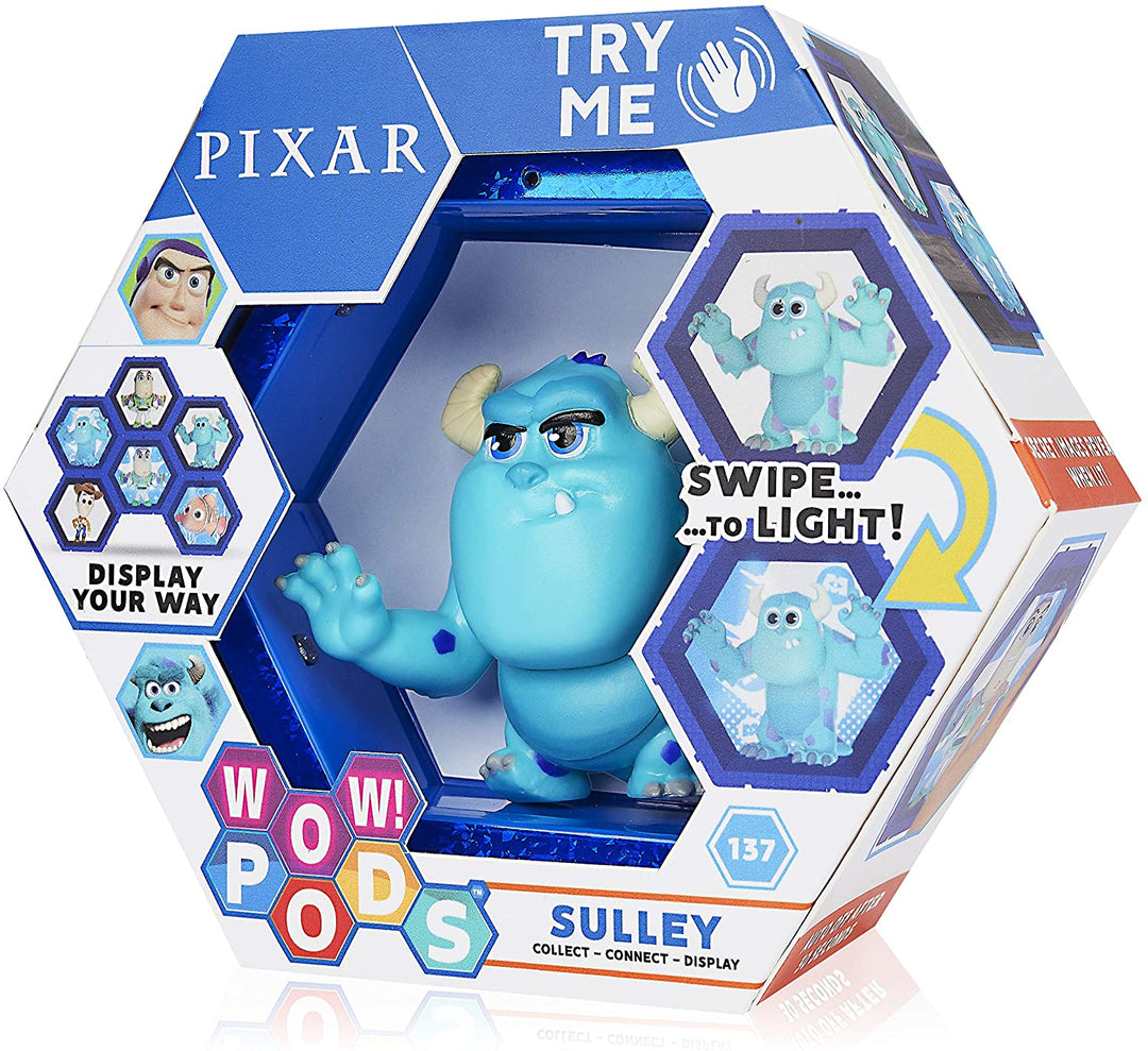 WOW! PODS Sulley - Monsters Inc | Offizielle Disney Pixar leuchtende Wackelkopf-Sammelfigur