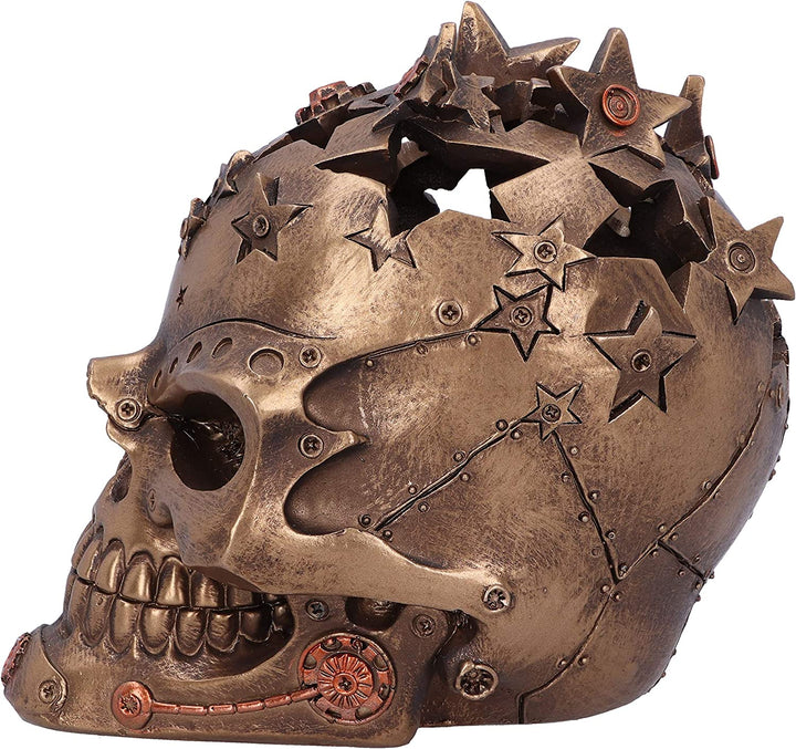 Nemesis Now Orion 13.8cm Bronze Steampunk Star Skull Ornament
