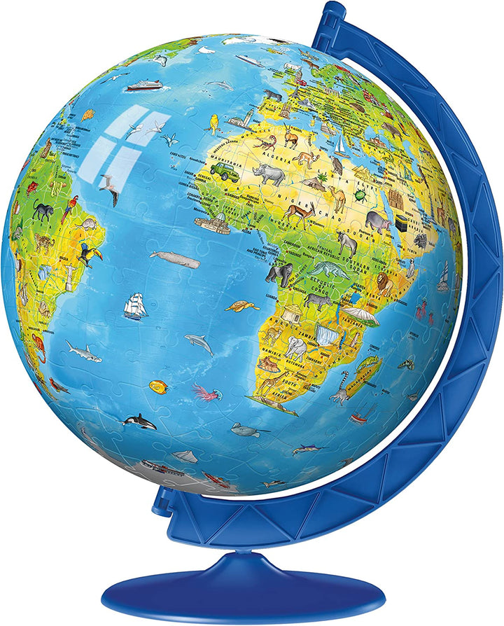 Ravensburger 12338 Kinder-Weltkarte 3D-Puzzle, 180-teilig