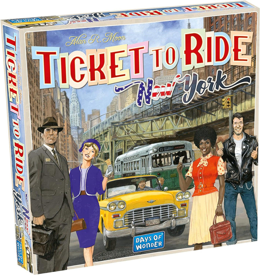 Days of Wonder | Ticket to Ride New York Board Game | Ages 8+ | For 2 to 4 players