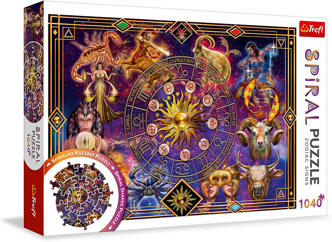 Trefl 916 40015 EA 1040pcs Spiral Puzzle Zodiac Signs, Multicoloured