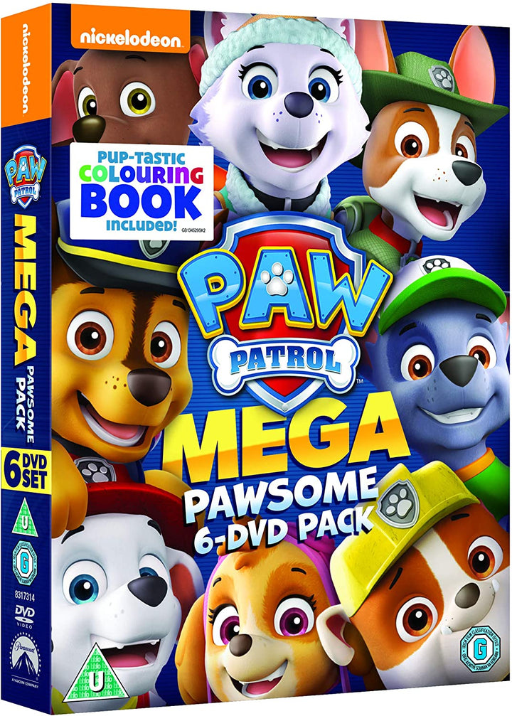 Paw Patrol – Megapawesome Pack (Boxset mit 6 Titeln und Malbuch) [DVD]