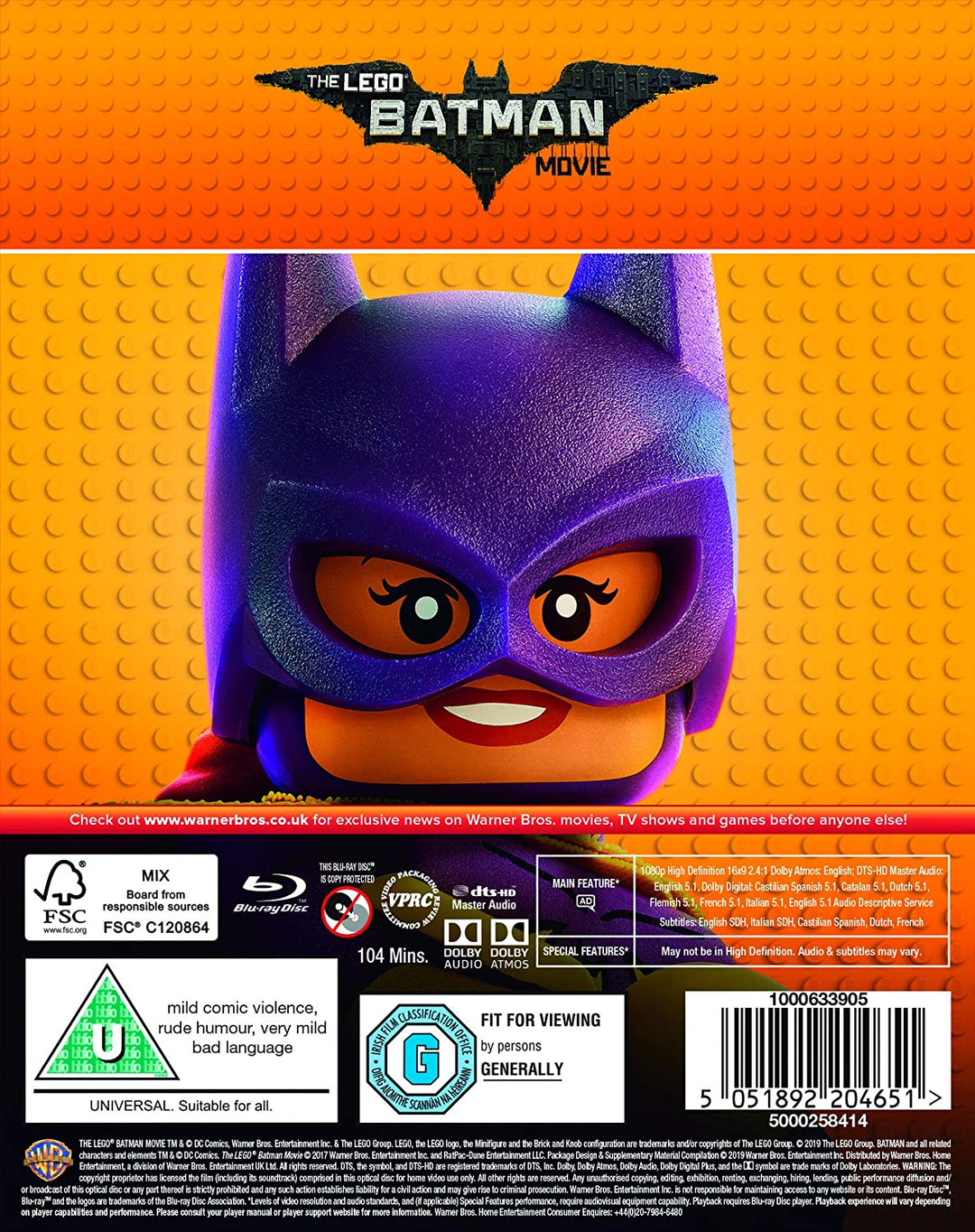 Le film LEGO Batman [Blu-ray + Téléchargement numérique] [2017]