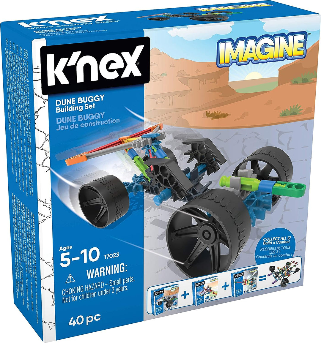 K'Nex 17023 Imagine Dune-Set, 60 Teile, 5–10 Jahre, Konstruktionsspielzeug, mehrfarbig
