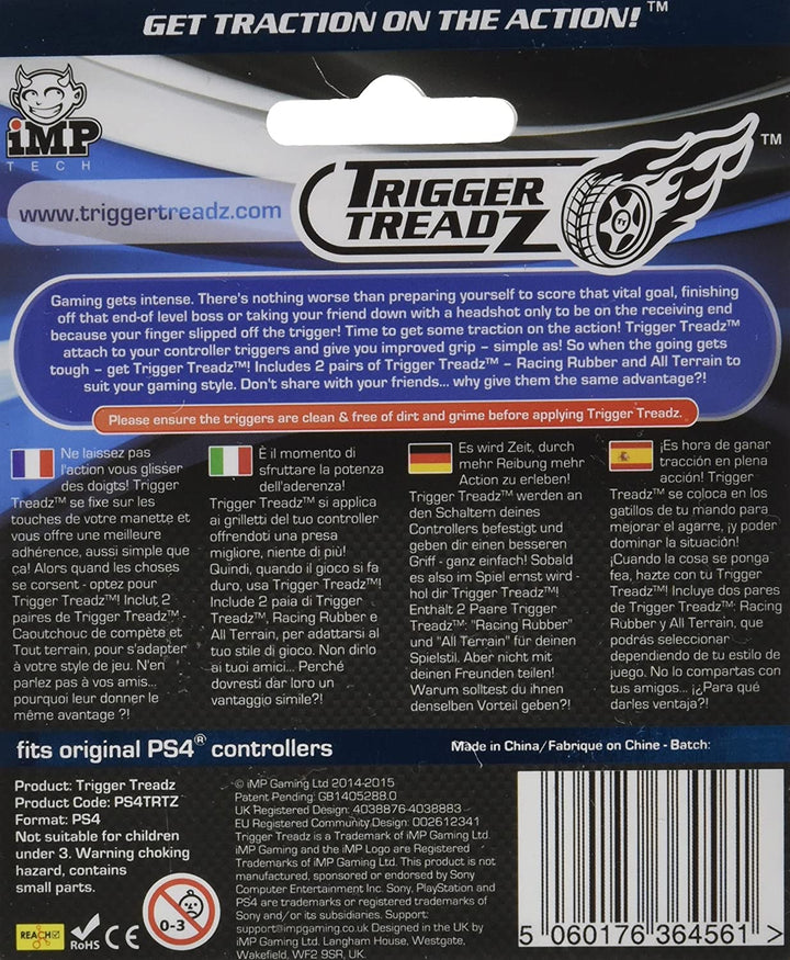 Pack de 4 déclencheurs Treadz Original (PS4)