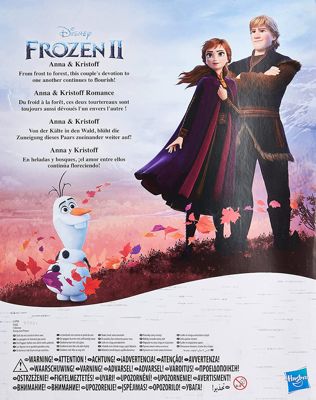 Disney Die Eiskönigin Anna und Kristoff Modepuppen 2er-Pack