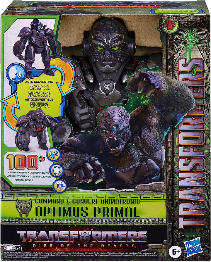 TRANSFORMERS: Rise of the Beasts Command &amp; Convert Animatronic Optimus Primal 31