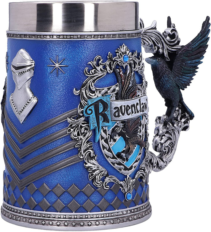 Nemesis Now Harry Potter Ravenclaw Hogwarts House Sammelkrug, Blau Silber, 15,5 cm