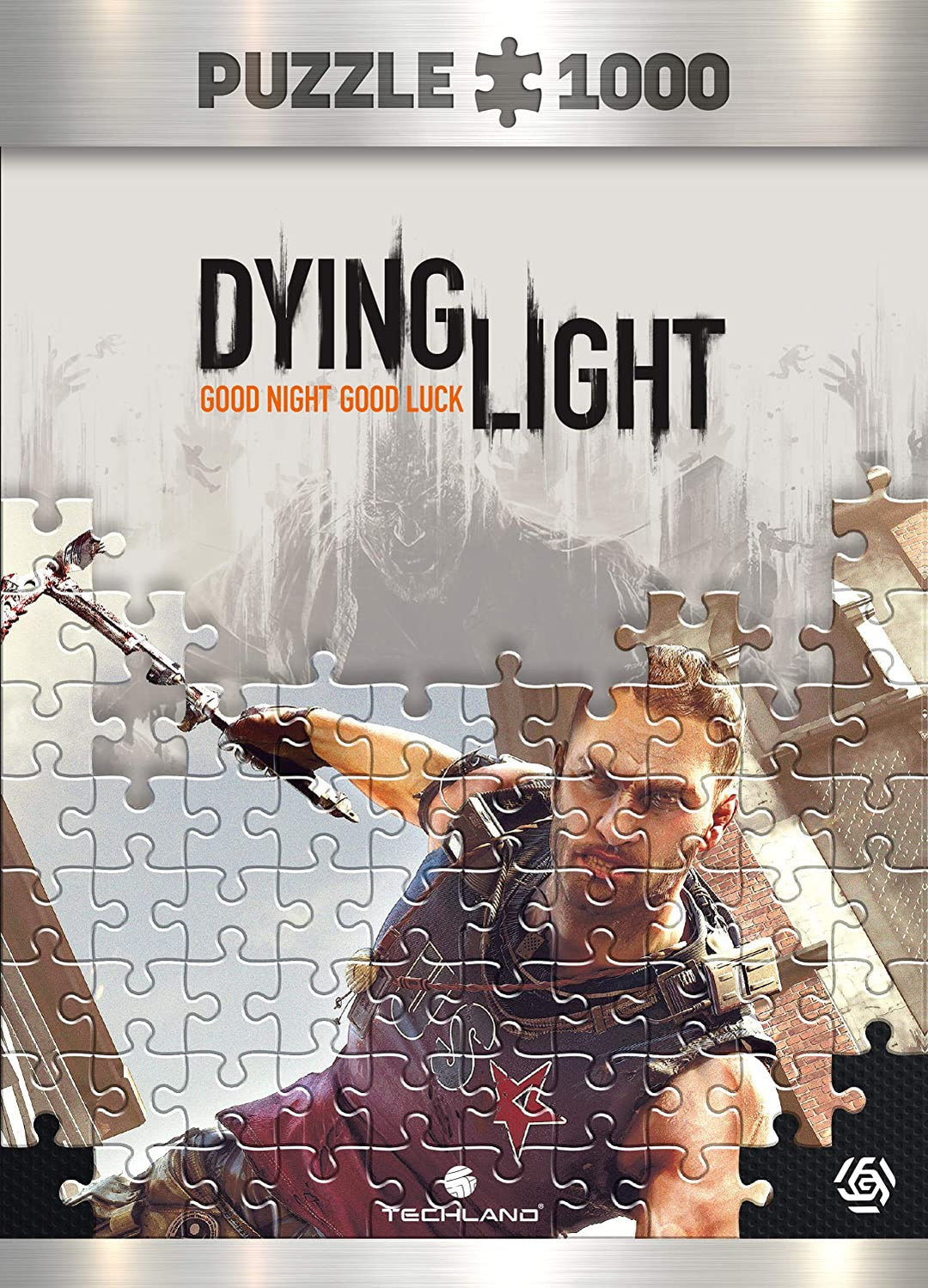 Good Loot Dying Light Kyle Crane - 1000 Pieces Jigsaw Puzzle 68cm x 48cm | includes Poster and Bag | Game Artwork for Adults and Teenagers