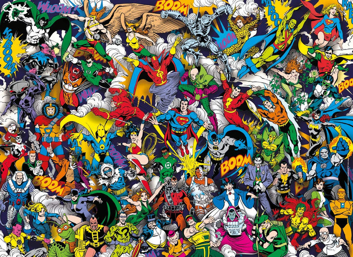 Clementoni – DC Comics Impossibile Puzzle für Kinder und Erwachsene 1000 Teile, ab 14 Jahren, 39599