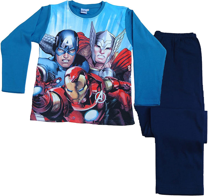 Disney Jungen-Pijama „Avengers“-Pyjama, Mehrfarbig (AUZL/Marino), 4