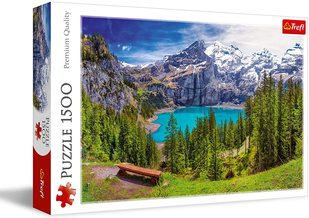 Trefl 916 26166 EA Oeschinensee 1500 Stück Oeschinensee Schweiz, farbig