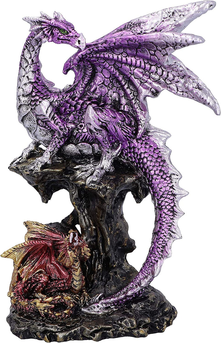 Hatchling Protection Dragon and Dragonling Parental Figurine