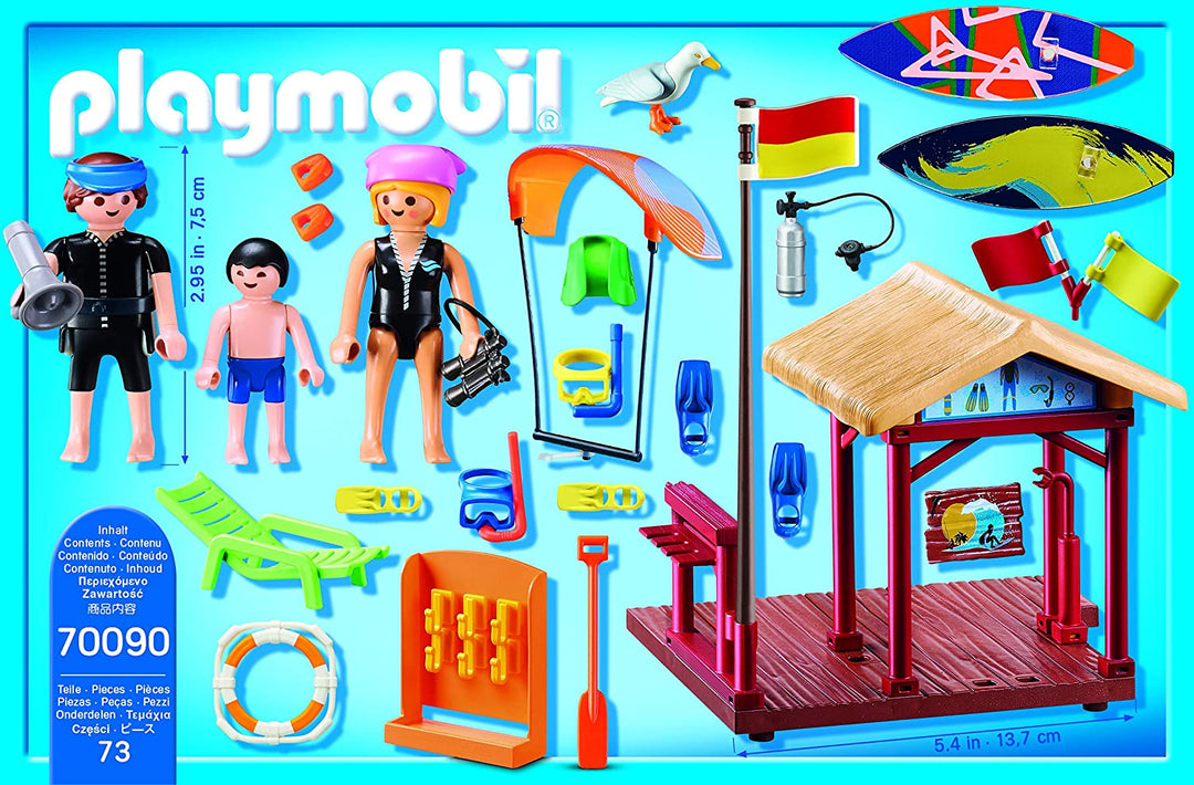 Playmobil 70090 Family Fun Campingplatz Wassersporthütte