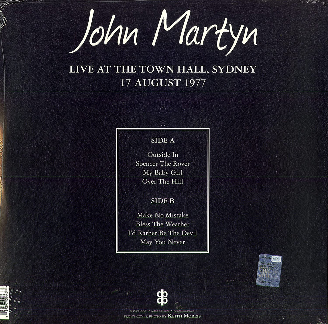 Martyn John - Live At The Town Hall, Sydney, August 17, 1977 [VINYL]