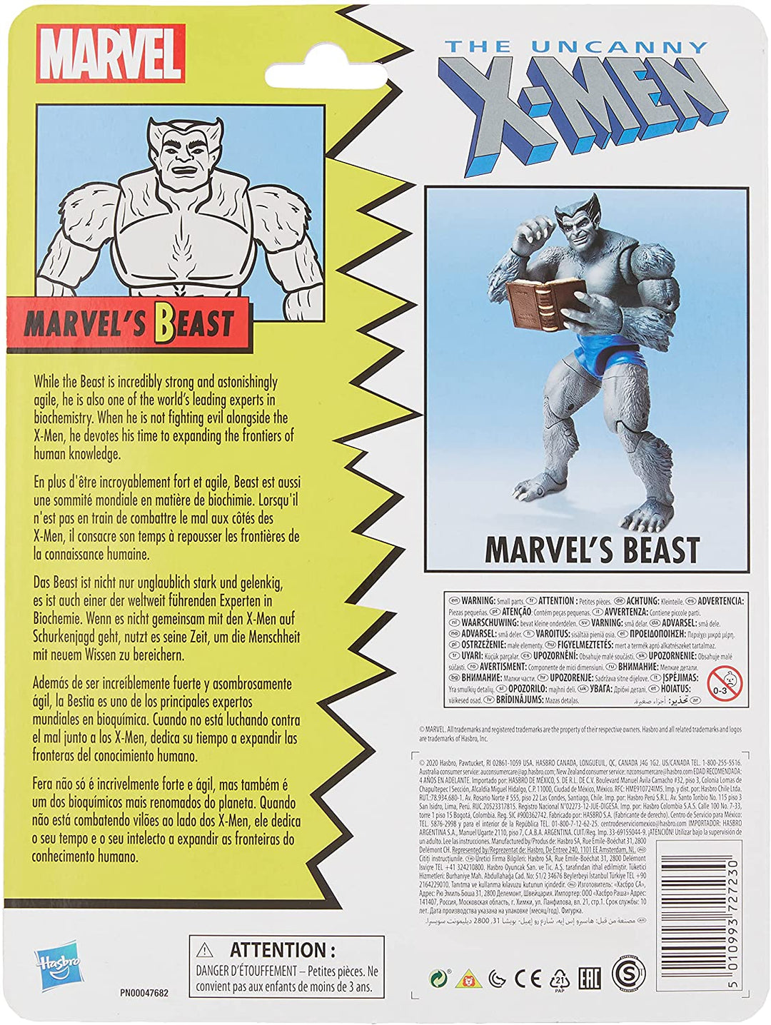Hasbro Marvel Legends Series 15 cm große Marvel's Beast Actionfigur zum Sammeln, Vintage-Kollektion