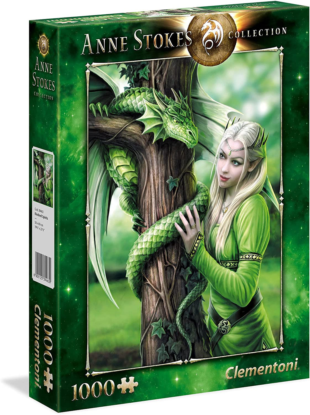 Clementoni - 39463 Collezione Anne Stokes Puzzle Per Adulti E Bambini Kindred Spirits 1000 Pezzi