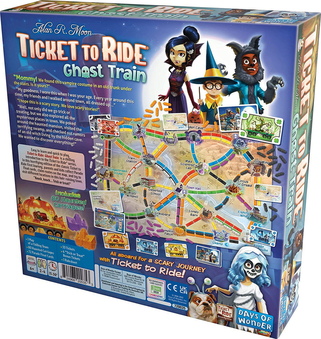 Days of Wonder Ticket to Ride - Ghost Train (First Journey) Board Game Ages 6+