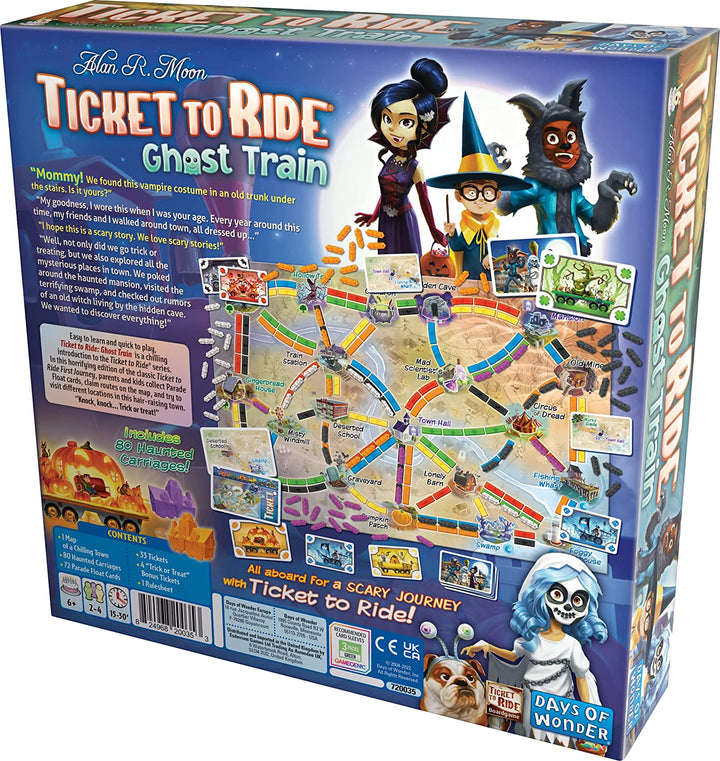 Days of Wonder Ticket to Ride – Geisterzug (erste Fahrt), Brettspiel, ab 6 Jahren