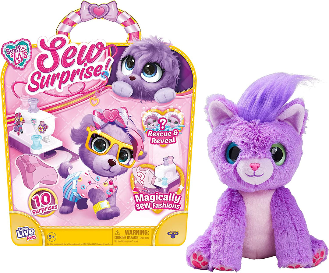 Little Live Scruff-A-Luvs Sew Surprise Fashion Plüsch-Lila-Sortiment