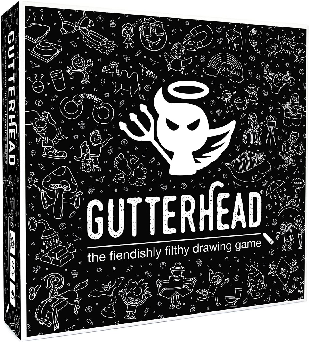 Gutterhead – Das Brettspiel für Erwachsene mit urkomisch schmutzigen Kritzeleien (Partyspiel für A