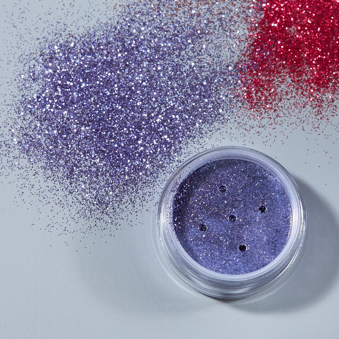 Klassische feine Glitzerstreuer von Moon Glitter – Lavendel – kosmetischer Festival-Make-up-Glitzer für Gesicht, Körper, Nägel, Haare, Lippen – 5 g