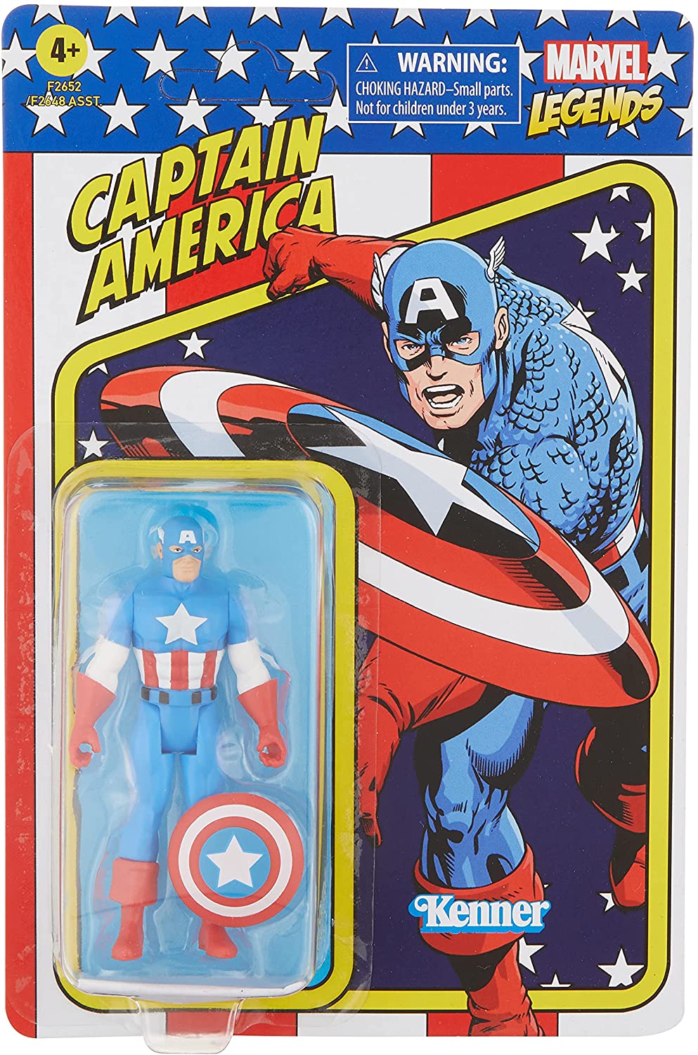 Hasbro Marvel Legends Series 3.75-inch Retro 375 Collection Captain America Action Figure Toy
