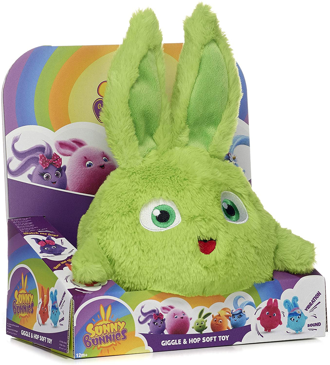 Posh Paws 37429 Sunny Bunnies Large Feature Hopper Giggle & Hop Soft Toy 29cm (11 pollici)