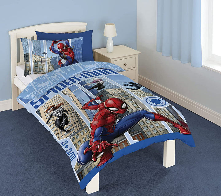 Disney Spiderman Official Single Duvet Cover Set