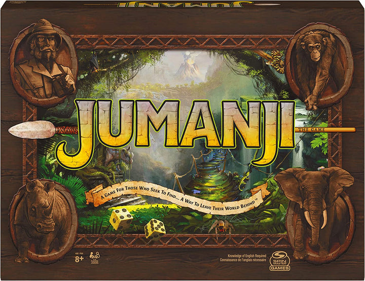 Jumanji The Game, das klassische Abenteuerbrettspiel für Kinder und Familien ab 8 Jahren